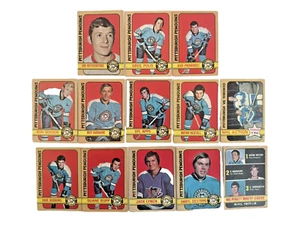 1972-73 O-Pee-Chee (13) PITTSBURGH PENGUINS VTG Hockey Card Lot J. RUTHERFORD RC - Picture 1 of 8