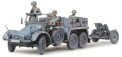 TAMIYA 35259 Krupp Towing Truck w- 37mm Pak - Immagine 1 di 4