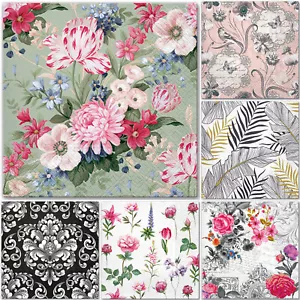 5 servilletas de mesa de papel individual para decoupage * FLORES * PLUMAS * FOLK * NATURALEZA - Imagen 1 de 9