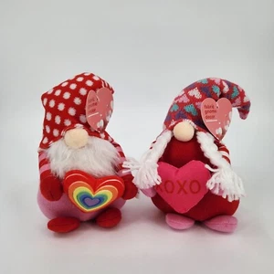 Valentine Wichtel Plüsch Puppen 14 im 2er Pack süße Kuschelelelfe mit XOXO & Regenbogen ❤️  - Bild 1 von 5