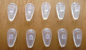 5 Pair Soft Nose Pads Push-in Silicone Air Chamber Anti Slip Glasses Replacement - Picture 1 of 9