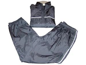 Tuta vintage Nautica Competition uomo taglia XL nylon nero 2 pezzi Y2K anni 2000 - Foto 1 di 23