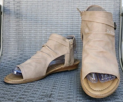 Sandalias holgadas Blowfish Brisa 2 veganas tostadas boho detalle de hebilla con tiras talla 7M nuevas sin caja Foto 1 de 4