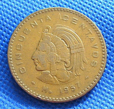 1957 Mexico - 50 Centavost - Circulated - #RB071 - Image 1 of 2