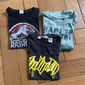Shirts Gr. 110 Dino Batman H&M - Bild 1 von 2