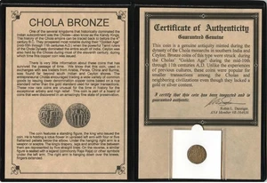Chola Dynasty Collectible Coin with Album – A Piece of History! - Picture 1 of 3