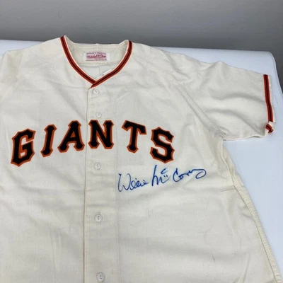 Willie McCovey Signed San Francisco Giants Mitchell & Ness Jersey Beckett - Image 1 of 4