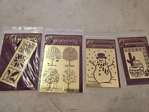 Lot of 4 Dreamweaver Embossing Stencils - Picture 1 of 3
