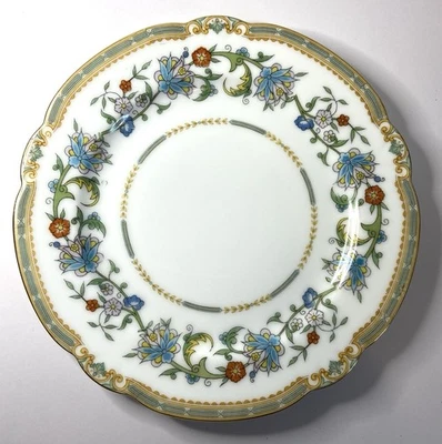 Noritake Cyril Scalloped Floral Japan 7-3/4 Inch Appetizer Salad Side Plate EUC! - Image 1 of 4