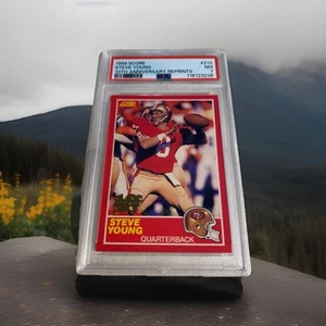 Tarjeta #212 PSA 7 1999 Score 10th Anniversary Reimpresiones Steve Young numerada/1989 - Imagen 1 de 3
