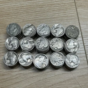 Gemischtes Datum Lot von 150 Full Date Buffalo Nickels - keine Reserve - Bild 1 von 10