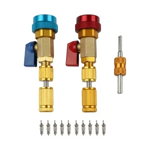 High and Low Pressure Quick Coupler Valve Core Remover for R134A Car AC Systems - Picture 1 of 12