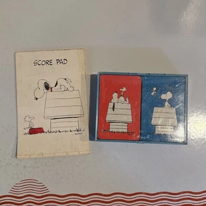 Vintage Hallmark Snoopy Woodstock Playing Cards Double Deck Bridge Set Hallmark - Picture 1 of 8