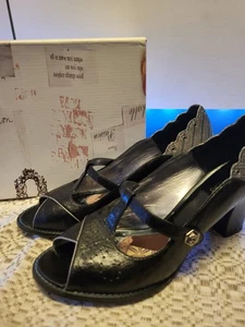 Zapatos para mujer vintage como nuevos marca Kenzie talla 10 negros ESTILOSOS - Imagen 1 de 17