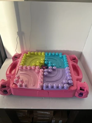 MEGA BLOKS Pink Toddler Build ‘n Learn Activity / storage Table with 35 Blocks - Image 1 of 2