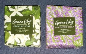 Grace Lily Seifenriegel 80g x2 (Jasmin/Lavendel). Ref00035 - Bild 1 von 3