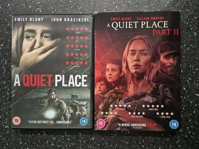 A QUIET PLACE: Part I-II (2 x DVD) Emily Blunt, John Krasinski, Cillian Murphy  - Image 1 of 4