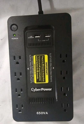 CyberPower SX650U-R 650VA/360W UPS System  - Image 1 of 4