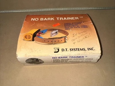 DT Systems No Bark Trainer  Model 190-DT Collar Tested Works But Collar Cracked - Image 1 of 4