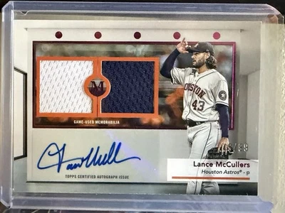 2024 Topps Museum Collection Lance McCullers Signature Swatches Relic Auto /99 - Image 1 of 2