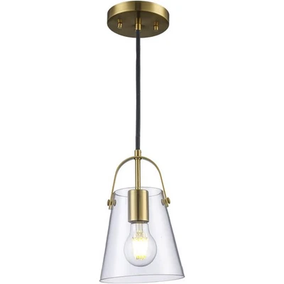 Mini colgante de curry dorado antiguo Trans Globe Lighting PND-2174-AG Foto 1 de 4