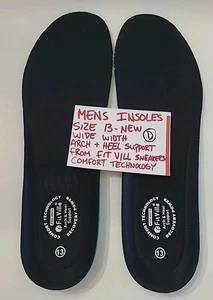 Herren Einlegesohlen Größe 13 Breite Fußgewölbe & Fersenstütze Passform-Ville Turnschuhe Original-Zubehör-Hersteller (D) - Bild 1 von 22