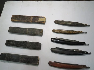 Lote mixto de 5 maquinillas de afeitar rectas Wade & Butcher, J. Birks & C0., Wester Bros. Foto 1 de 4