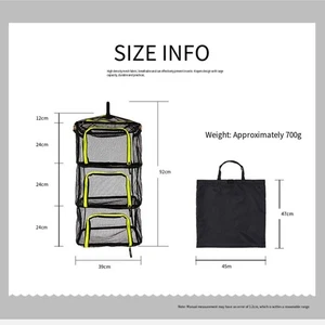 4 Layer Herb Drying Rack Hanging Mesh Net for Efficient Drying and Storage - Picture 1 of 7