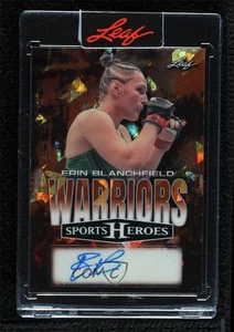 2025 Leaf Metal Sports Heroes Warriors cristales naranjas/6 Erin Blanchfield automático - Imagen 1 de 3