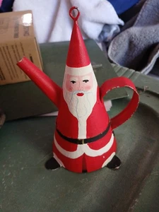 Department 56 Weihnachtsmann Blechdose Weihnachtsschmuck Vintage Abt. 56 - Bild 1 von 7