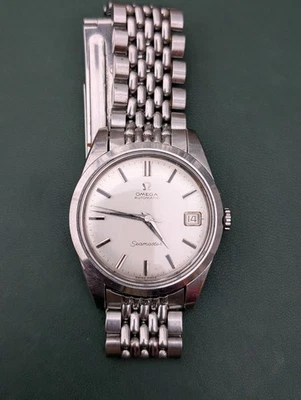 Vintage OMEGA Seamaster Watch 166.010 Cal.565 W/ Onyx Markers & BoR Bracelet - Image 1 of 4
