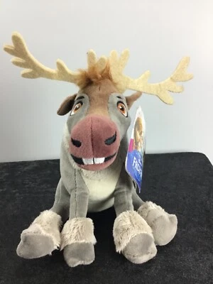Frozen,Sven,Rentier,Plüschtier,Plüschfigur,sitzend,Lizenzware,bestickt,samtig, - Bild 1 von 4