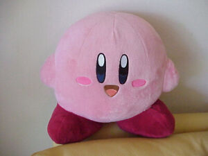 10"x11" Kirby Pink Nintendo Stuffed Plush Video Game Hal Laboratory Sanei Buddy