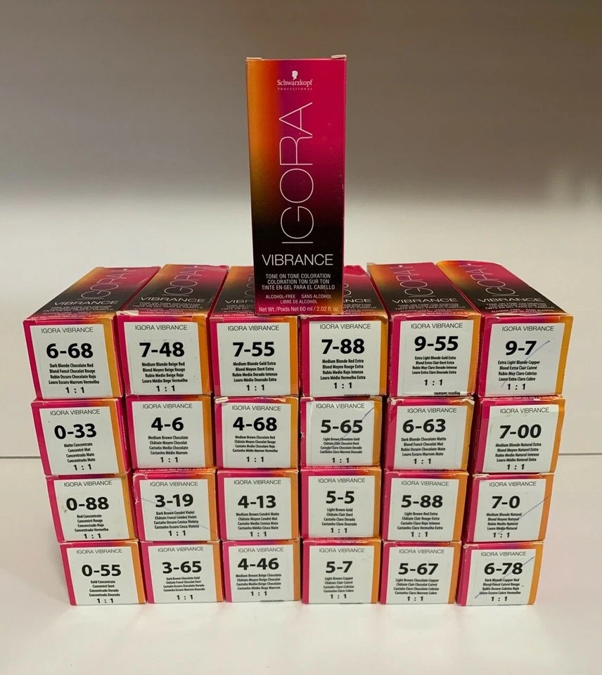Schwarzkopf Igora Vibrance Tone on Tone #3-19 Dark Brown Cendre Violet 2.02 oz