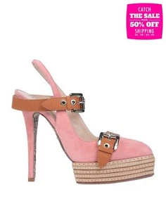 RRP€640 CESARE PACIOTTI Leather Slingback Shoes US6 UK3 EU36 Pink Made in Italy - Imagen 1 de 11