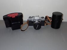 Topcon Uni 35mm SLR Camera w/ 2 Lenses, For Parts/Repair