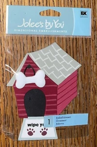 RARE Jolees Dog Red House Paw Prints Bone Puppy House Animal Scrapbook Stickers - Picture 1 of 6