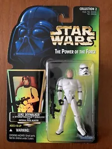 1996 Star Wars: Power of the Force Luke Skywalker in Stormtrooper Disguise - NEW - Picture 1 of 6