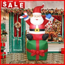 JUNERAIN Weihnachtspuppe Weihnachtsmann im Freien Arch EU-Ornament Stecker