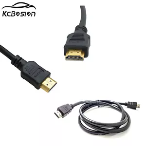 HDMI Kabel 4k Full HDTV 3D Heim TV PS4 PS3 HDR CEC Ethernet PC vergoldet - Bild 1 von 5