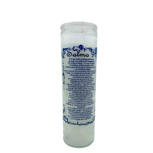 Salmo 91 Veladora Blanca / Psalms 91 White Candle - Picture 1 of 2