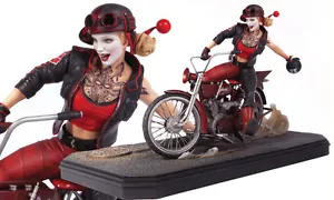 DC DIRECT GOTHAM CITY GARAGE HARLEY QUINN STATUE 22CM - Imagen 1 de 1