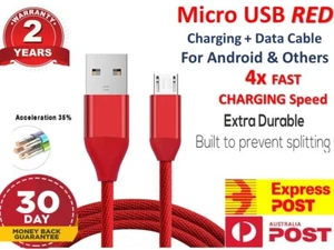 Micro USB Cable Fast Charging Charger Long Cord For Android Samsung Galaxy - Picture 1 of 4