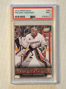 Frederik Andersen 2013-14 Upper Deck Young Guns PSA 9 MINT #462 RC Rookie T236 - Picture 1 of 2