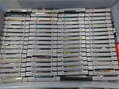 LARGE SELECTION SNES Super Nintendo SNES VIDEO GAMES U CHOOSE FROM DROP DOWN - Image 1 of 2