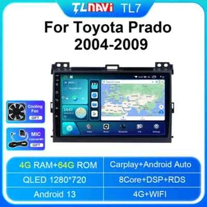 For Toyota Land Cruiser Prado 120 2004-2009 CarPlay Car Radio Screen GPS Player - Picture 1 of 32