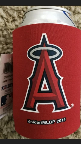 Los Angeles Angels Can Coolie Koozie Cooler MLB Cover