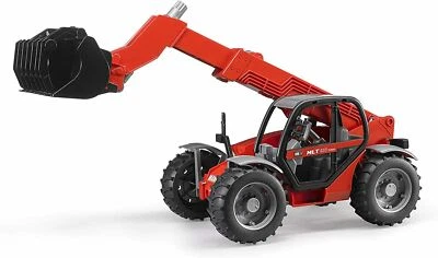 Bruder 02125 Caricatrice Manitou MLT 633 - Giocattolo-Scala 1:16 43X17,5X15CM - Immagine 1 di 4