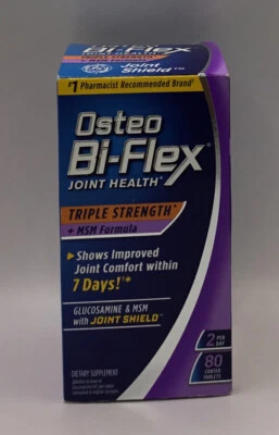 Osteo Bi-Flex Salud Articular Triple Fuerza MSM Fórmula 80 Comprimidos Exp 12/25 Foto 1 de 2