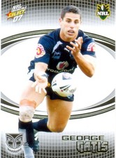 2007 Select NRL Invincible Common Card 183 George Gatis - New Zealand Warriors